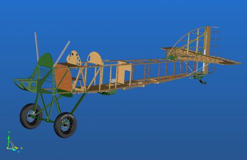 Vue 3D du fuselage